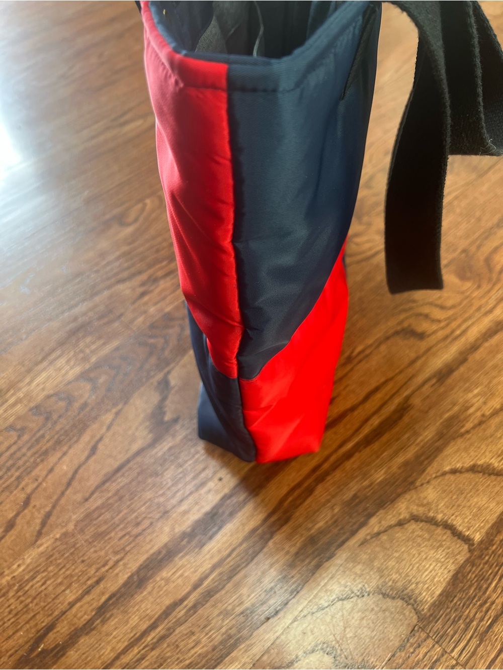 Clare V Annie Colorblock Red & Navy Tote Bag - Picture 8 of 10